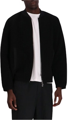 Emporio Armani Jaket Hitam Zip-Up Logo dengan Kolar Baseball. 3D1ML5-1JHSZ-0999 Shop Emporio Armani Jaket Hitam Zip-Up Logo dengan Kolar Baseball. 3D1ML5-1JHSZ-0999