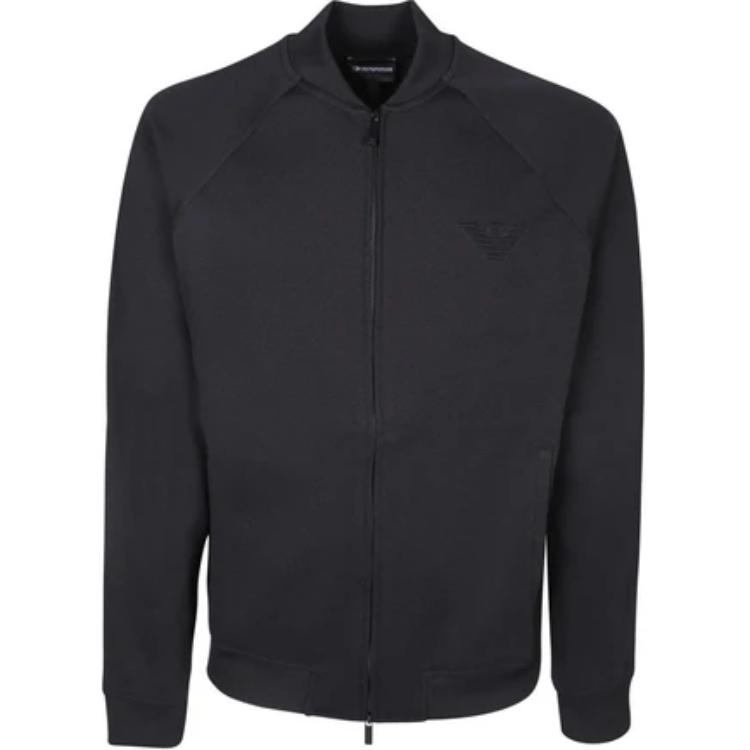 Emporio Armani  Black Zip Up Solid Long Sleeve Jacket 3D1B7T-1J9KZ-0999 圖 2