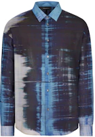 Order Emporio Armani 藍色滿版印花長袖襯衫. 6L1CB11NJRZ-F909