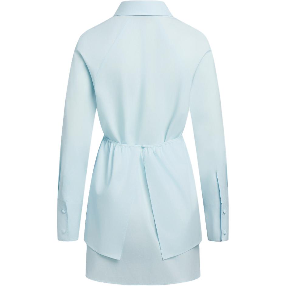 EMPORIO ARMANI  Blue Asymmetric Hem Long Sleeve Shirt. 6D2C69-2N0FZ-0518 圖 3