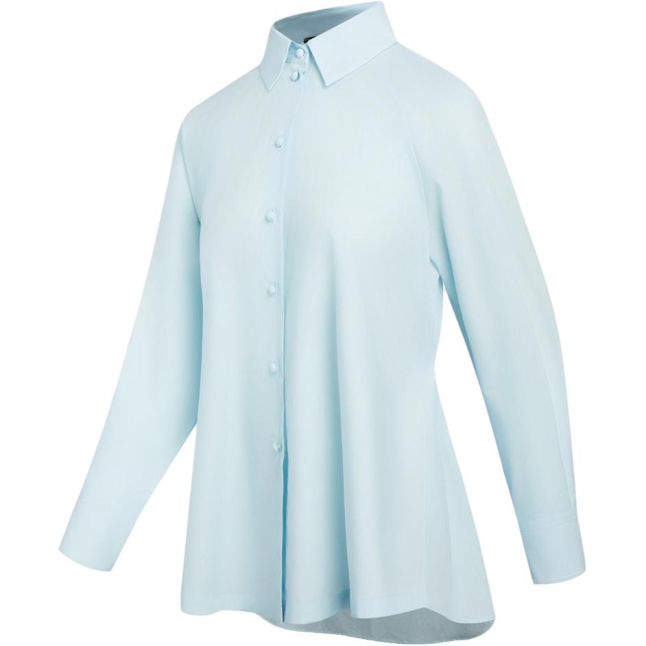 EMPORIO ARMANI  Blue Asymmetric Hem Long Sleeve Shirt. 6D2C69-2N0FZ-0518 圖 4