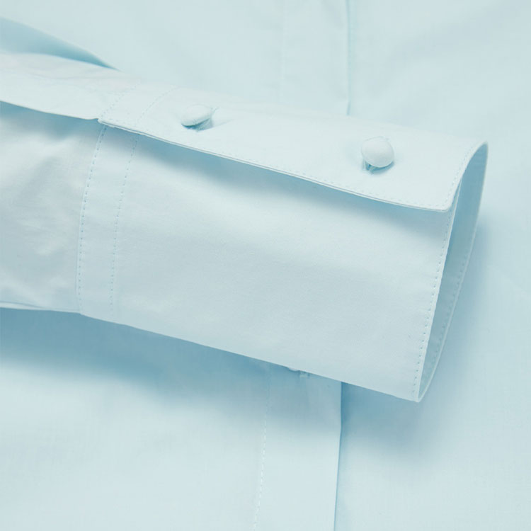 EMPORIO ARMANI  Blue Asymmetric Hem Long Sleeve Shirt. 6D2C69-2N0FZ-0518 圖 6