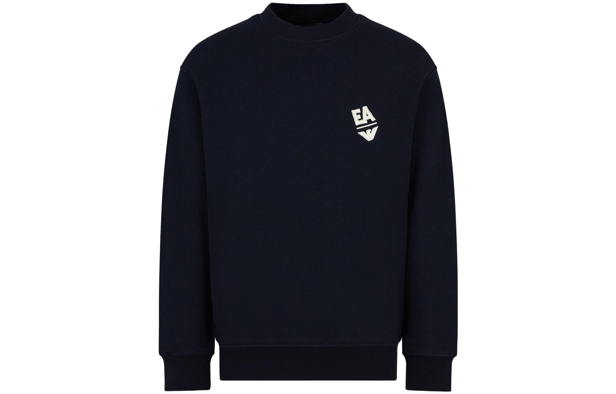 Emporio Armani  Blue Crewneck Pullover Sweatshirt with Logo Print. 3D1MEC-1JODZ-10965 圖 2