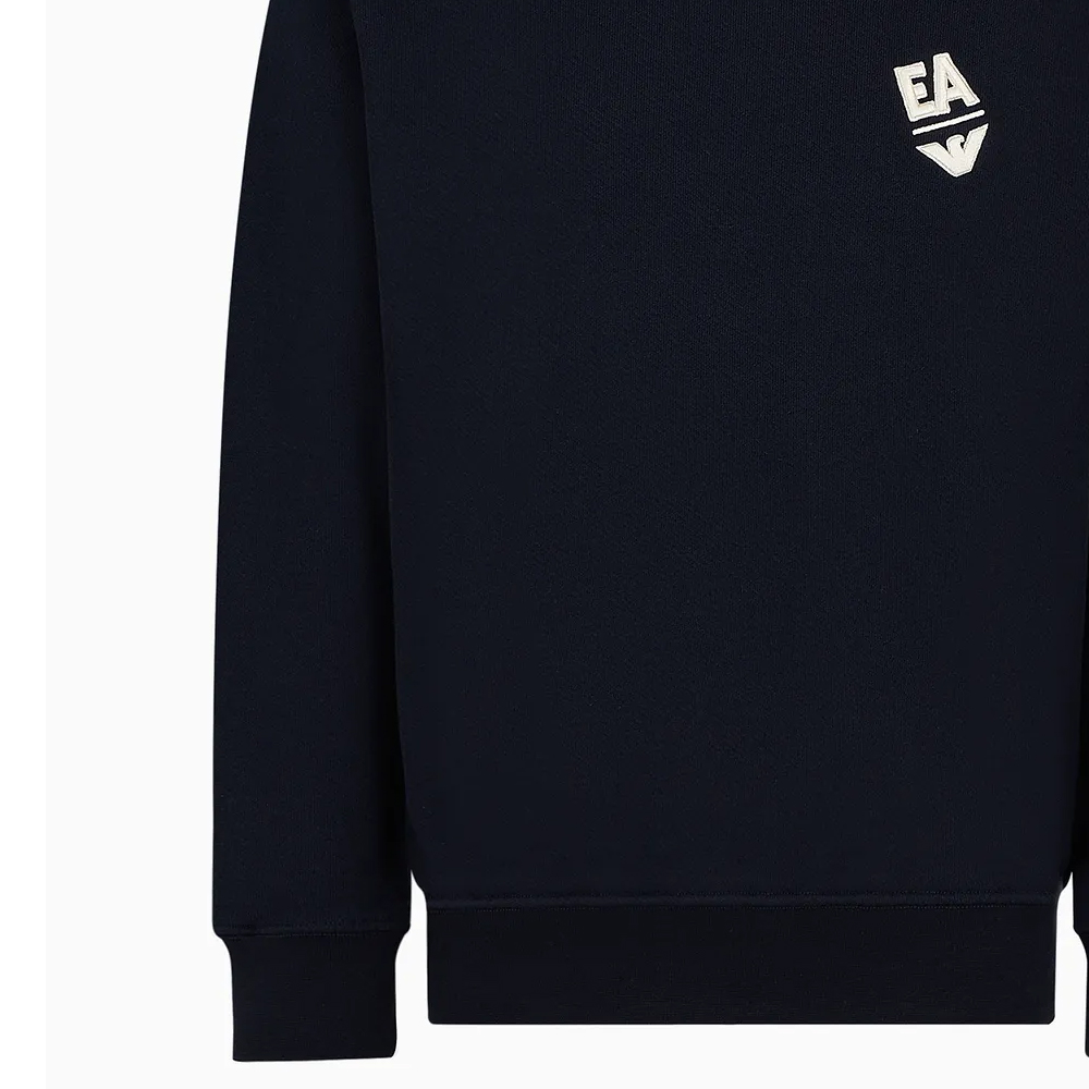 Emporio Armani  Blue Crewneck Pullover Sweatshirt with Logo Print. 3D1MEC-1JODZ-10965 圖 4