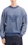 Shop Jersey de Punto con Logo Águila Azul EMPORIO ARMANI. 6D1MXA-1MJHZ-F708