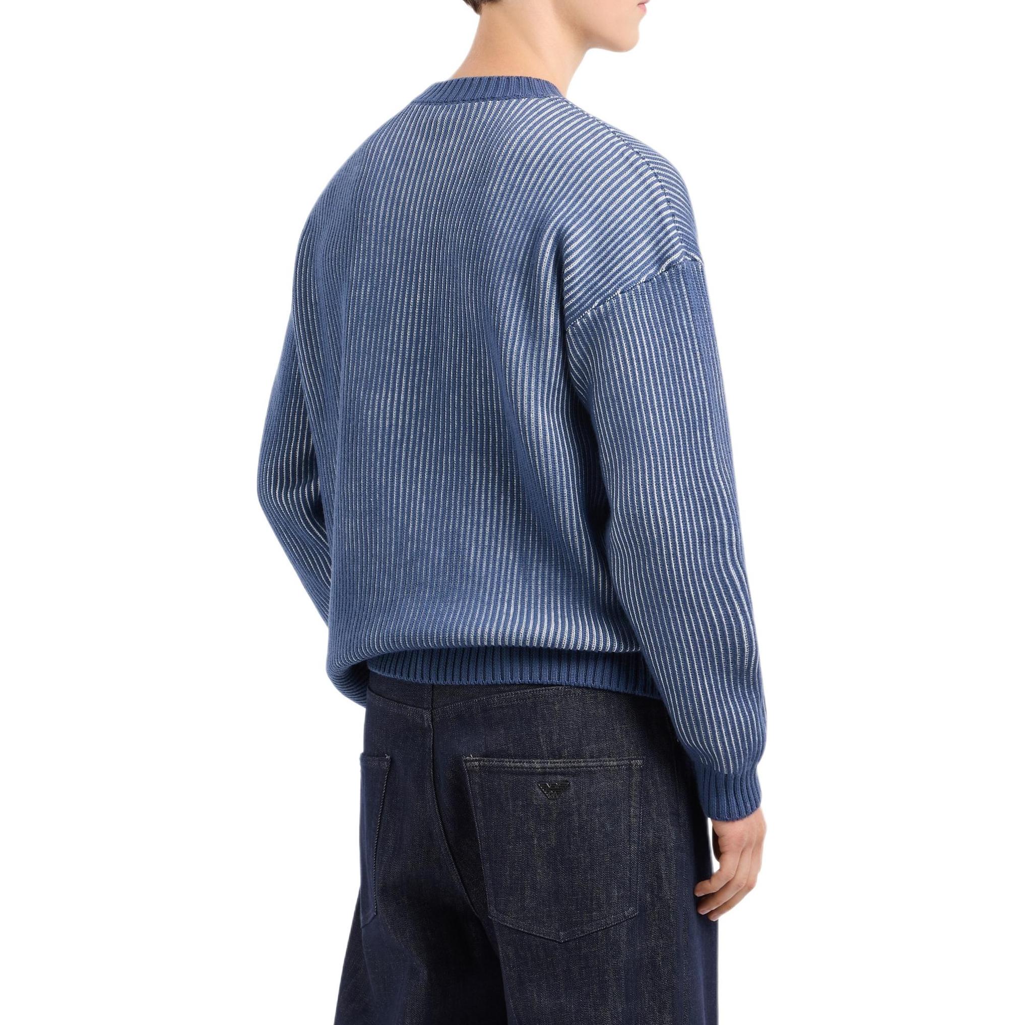 Purchase Jersey de Punto con Logo Águila Azul EMPORIO ARMANI. 6D1MXA-1MJHZ-F708