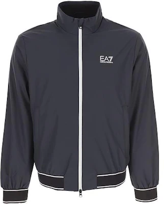 엠포리오 아르마니 블루 레터 프린트 스탠드 칼라 집업 재킷. 6RPB07-PN27Z-0578 Order 엠포리오 아르마니 블루 레터 프린트 스탠드 칼라 집업 재킷. 6RPB07-PN27Z-0578