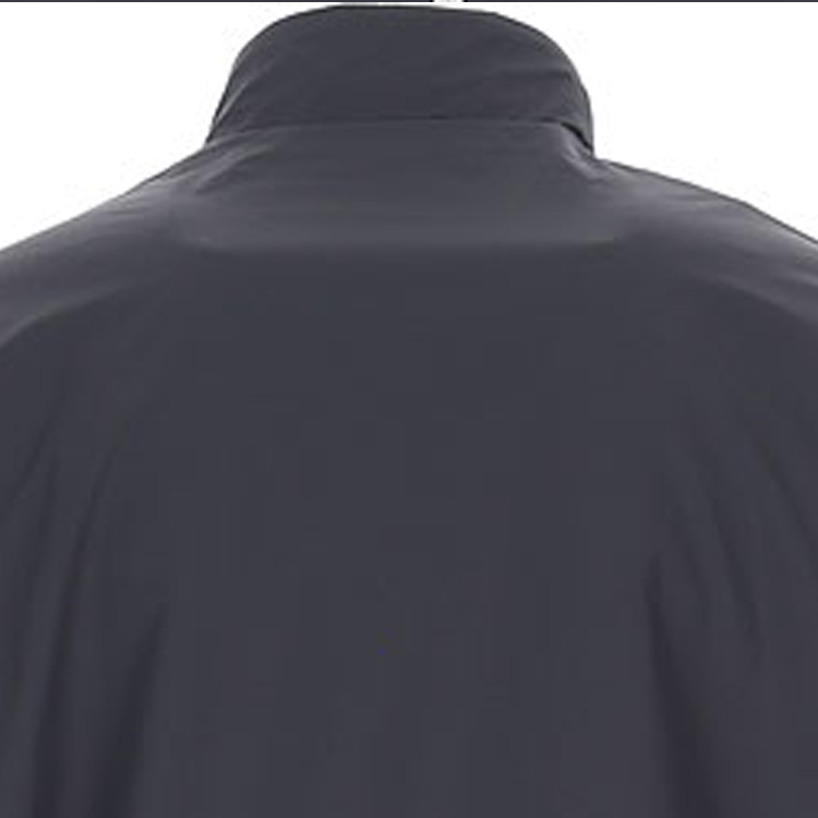 Sizing 엠포리오 아르마니 블루 레터 프린트 스탠드 칼라 집업 재킷. 6RPB07-PN27Z-0578