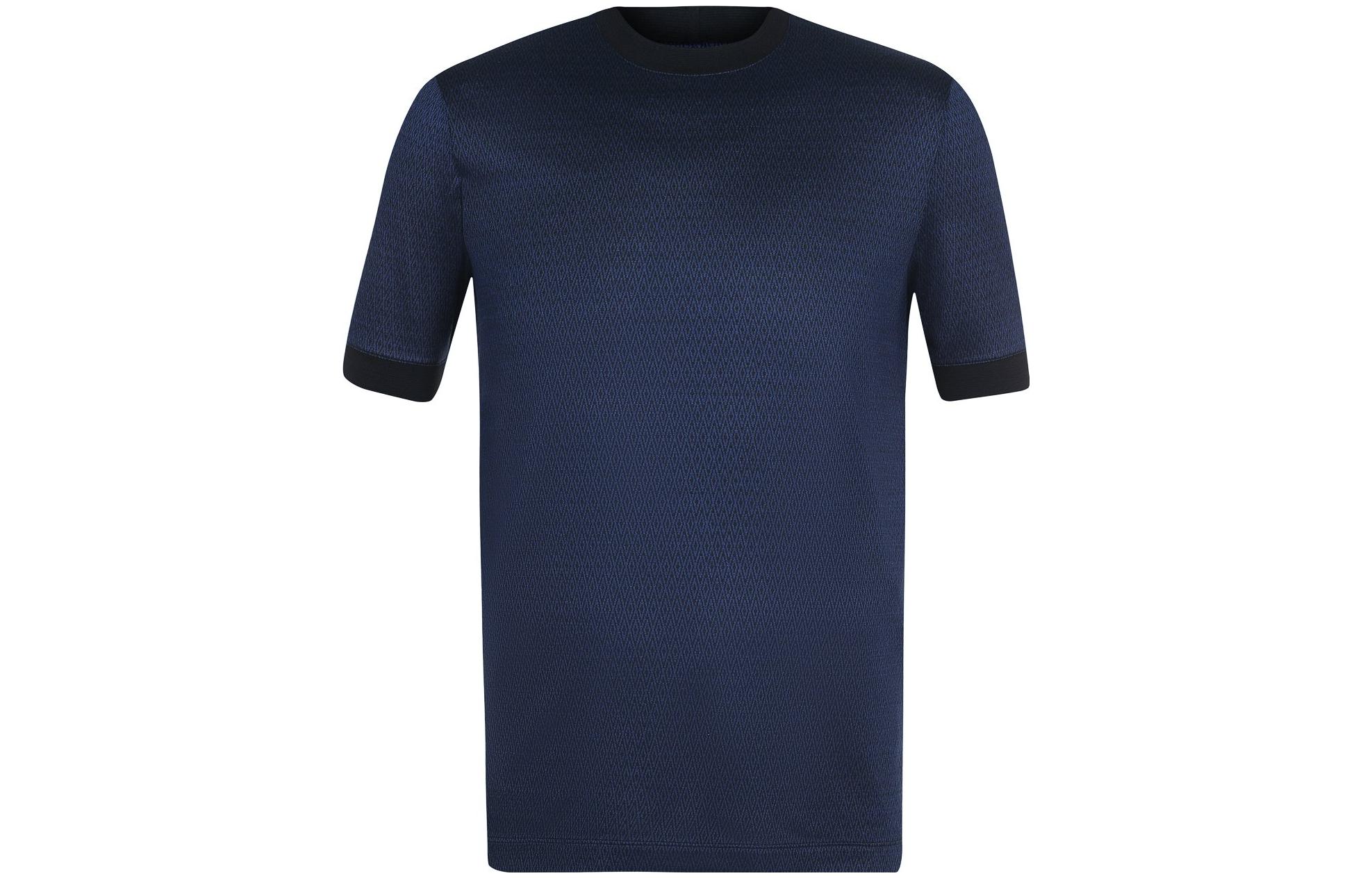 EMPORIO ARMANI  Blue Loose Fit Crew Neck Short Sleeve T-Shirt. 3ZSM51-SJVLZ-0015
