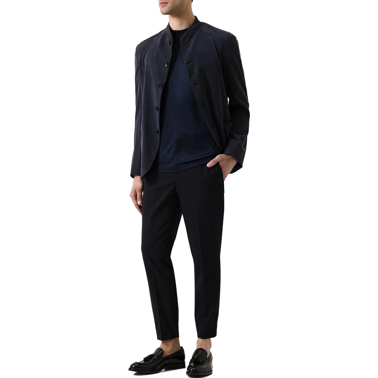 EMPORIO ARMANI  Blue Loose Fit Crew Neck Short Sleeve T-Shirt. 3ZSM51-SJVLZ-0015 圖 3