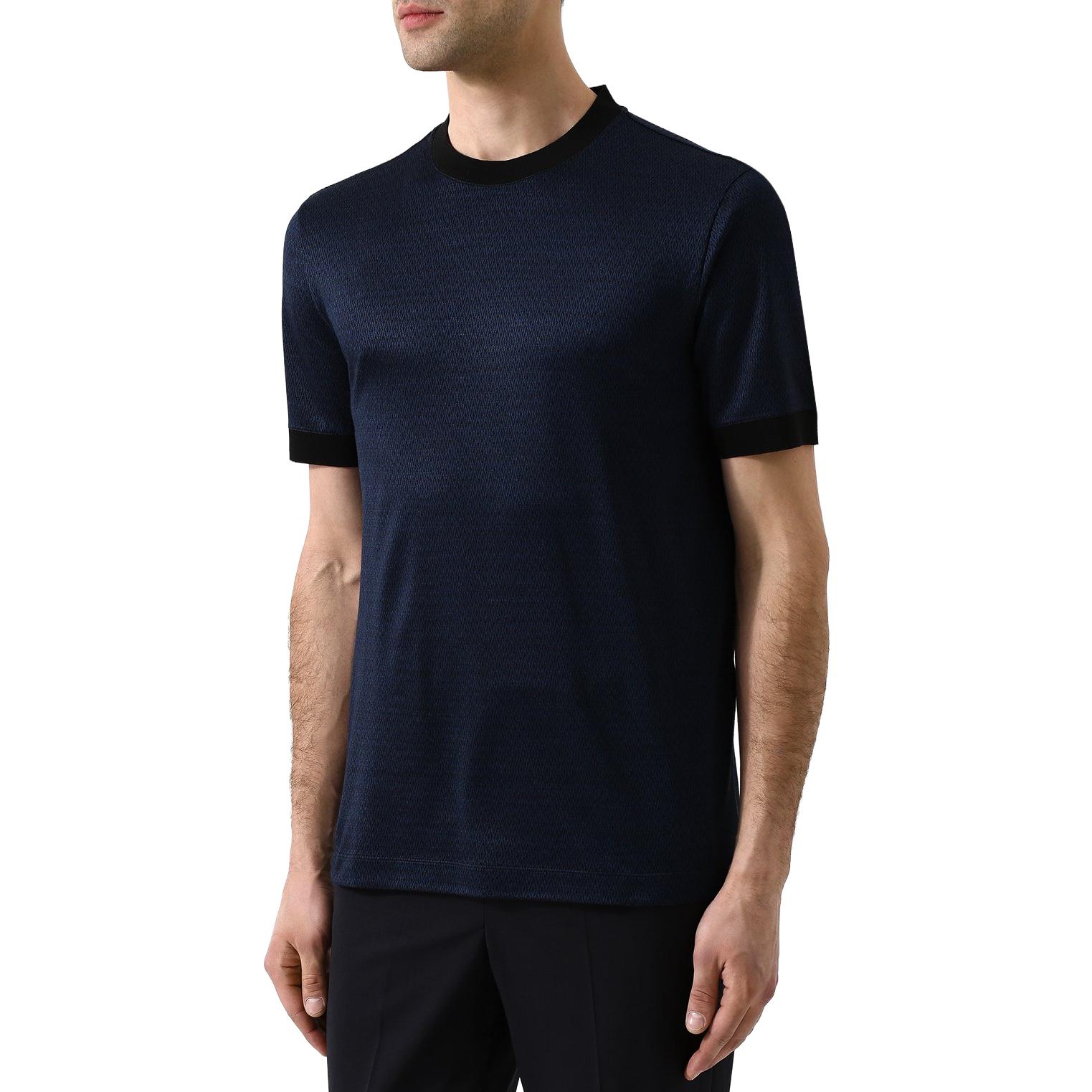 EMPORIO ARMANI  Blue Loose Fit Crew Neck Short Sleeve T-Shirt. 3ZSM51-SJVLZ-0015 圖 5