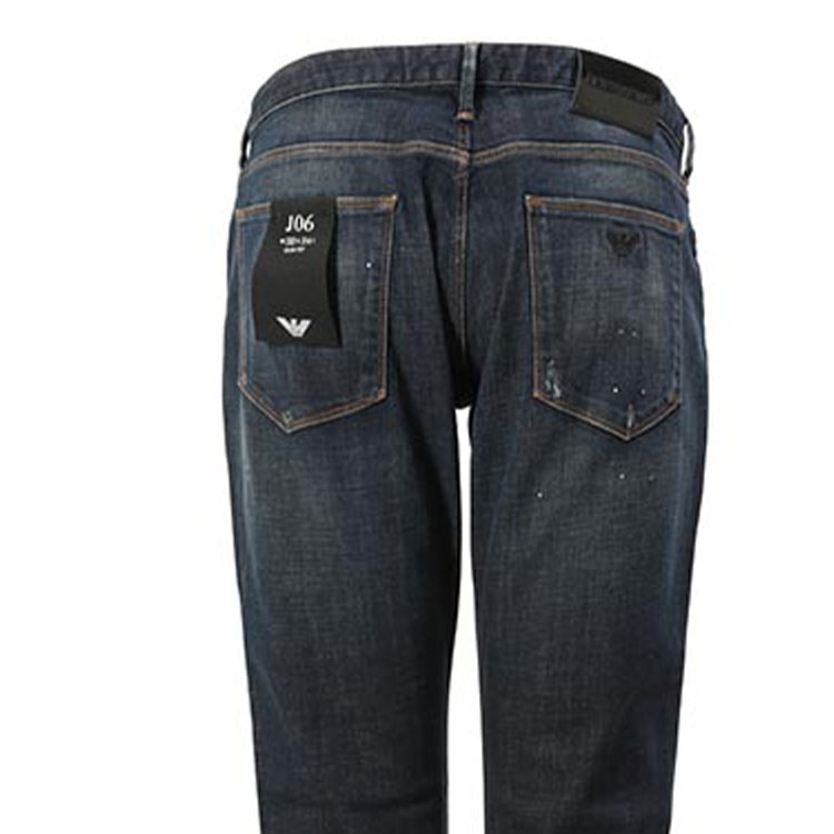 Details for Emporio Armani Seluar Jeans Biru Tapered Basuh Kasual Mid-Rise. 3L1J06-1DY3Z-0942