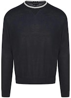 Emporio Armani Blue Striped Crewneck Knit Sweater Long Sleeve. 6R1MXG-1MNGZ-0920 Emporio Armani Blue Striped Crewneck Knit Sweater Long Sleeve. 6R1MXG-1MNGZ-0920