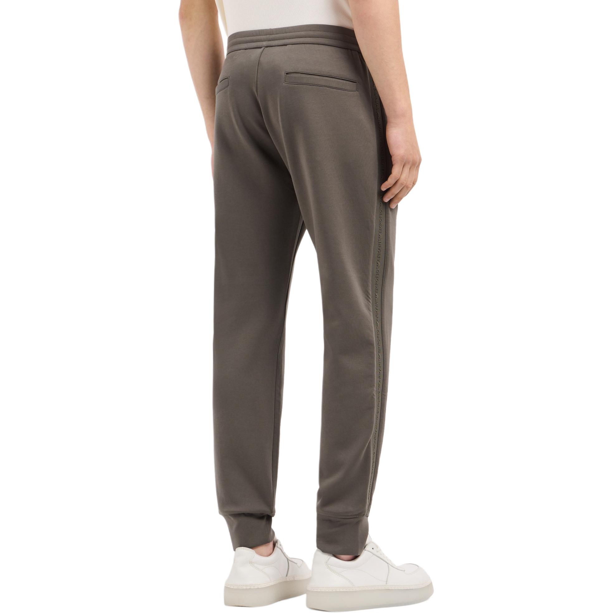 EMPORIO ARMANI  Brown-Green Jogger Sweatpants with Elastic Pockets. 6D1PK3-1JHSZ-06K0 圖 4