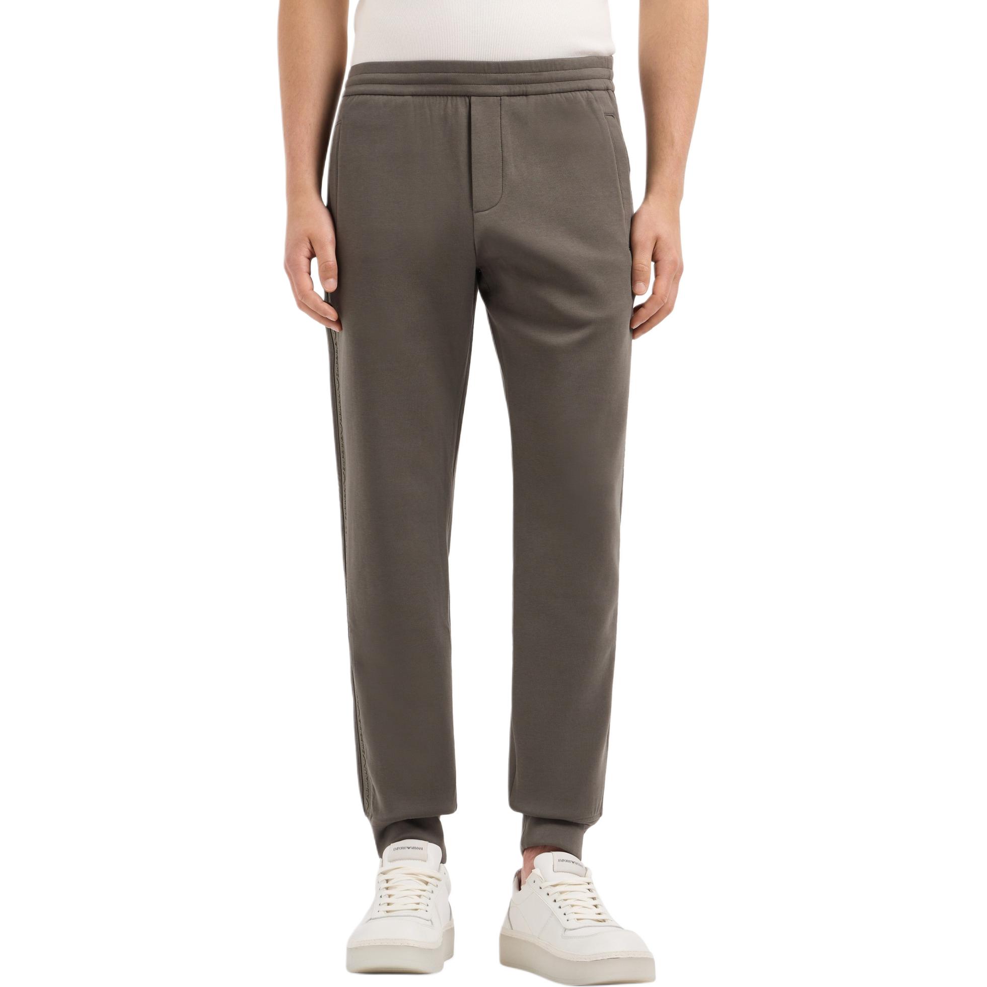 EMPORIO ARMANI  Brown-Green Jogger Sweatpants with Elastic Pockets. 6D1PK3-1JHSZ-06K0 圖 5