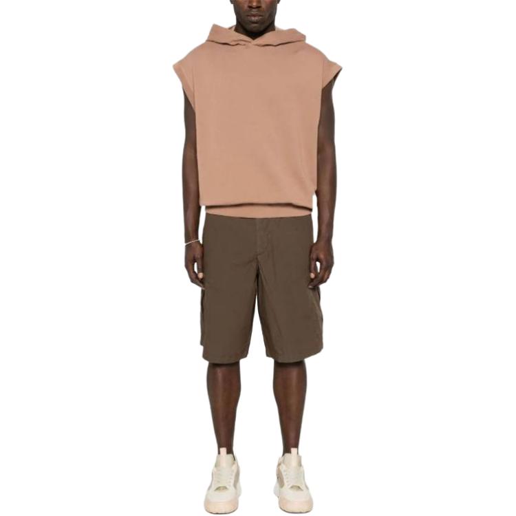 EMPORIO ARMANI  Brown Sleeveless Hoodie Solid Color Casual Fit. 3D1MFM-1JFMZ-04B3 圖 4