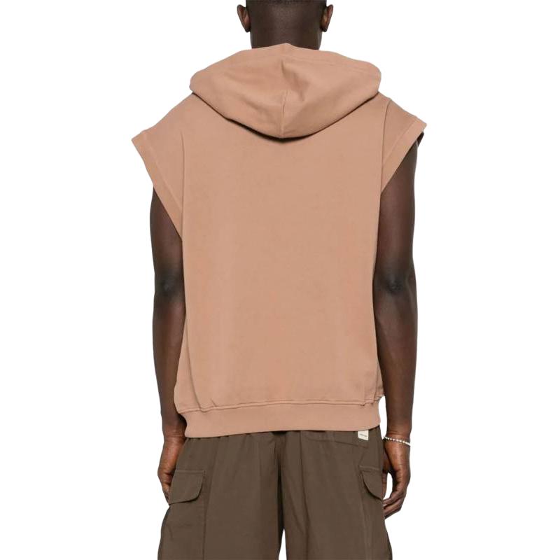 EMPORIO ARMANI  Brown Sleeveless Hoodie Solid Color Casual Fit. 3D1MFM-1JFMZ-04B3 圖 6