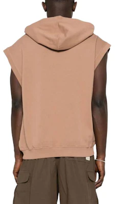 EMPORIO ARMANI Hoodie Coklat Tanpa Lengan Warna Solid Casual Fit. 3D1MFM-1JFMZ-04B3 Details for EMPORIO ARMANI Hoodie Coklat Tanpa Lengan Warna Solid Casual Fit. 3D1MFM-1JFMZ-04B3