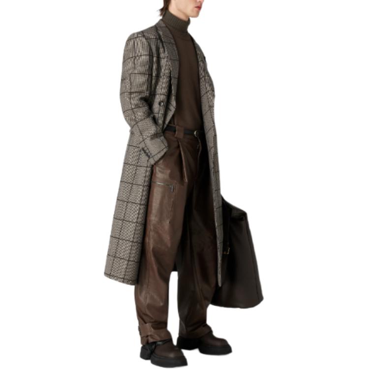 Lookbook EMPORIO ARMANI Sweater Coklat Turtleneck Slim-Fit Lengan Panjang. 6R1MY9-1MF9Z-0460