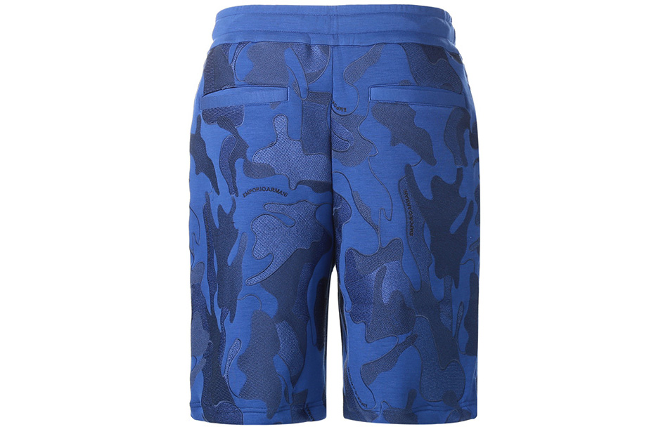Lookbook Emporio Armani  Camo Embroidered Casual Shorts Navy Blue. 3K1P92-1JDSZ-F960