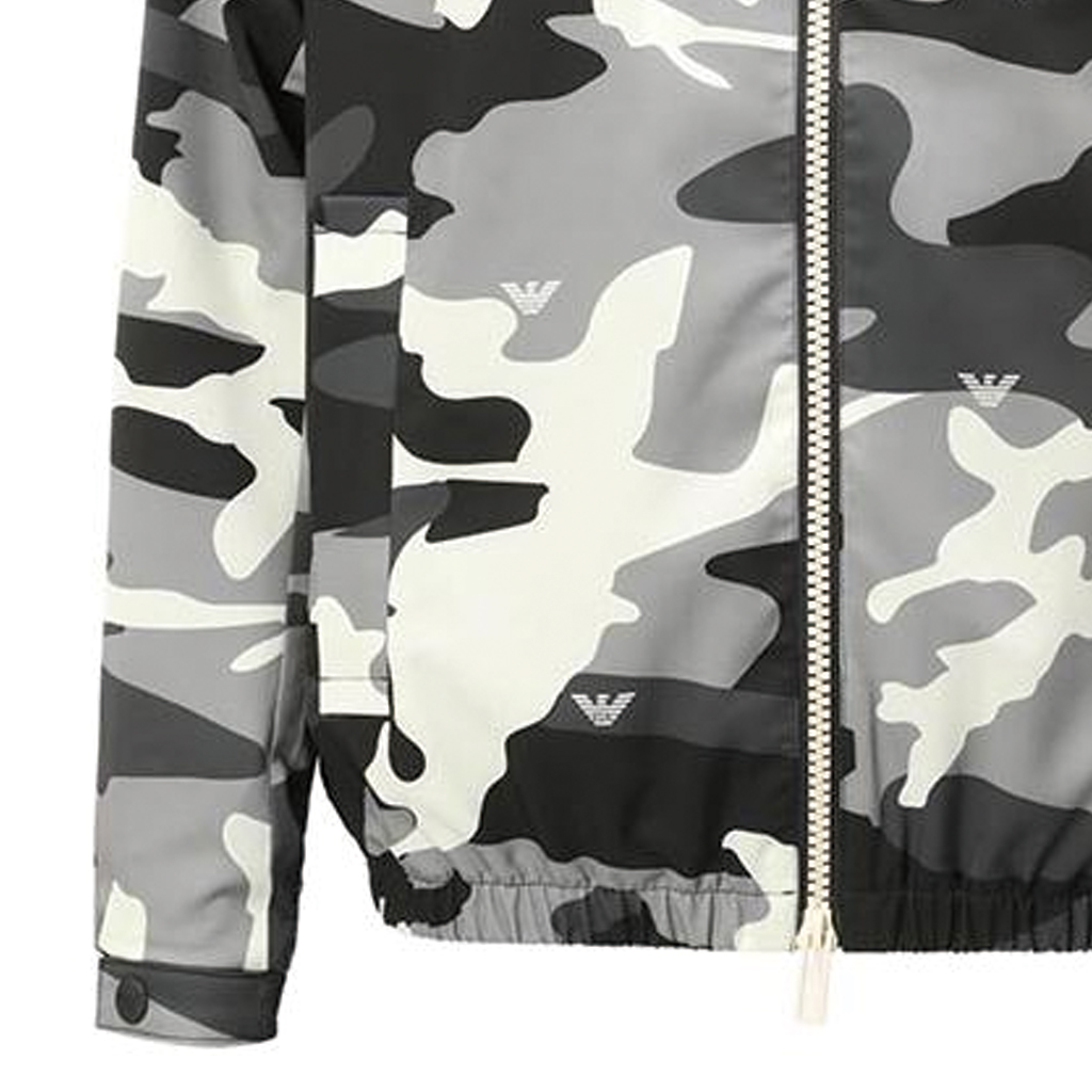 Sizing EMPORIO ARMANI 迷彩连帽拉链夹克 多色 3L1B87-1NDEZ-F639