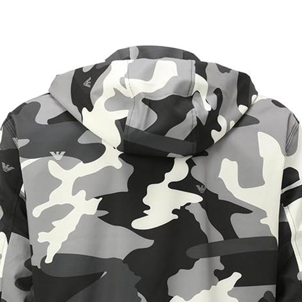 Cheap EMPORIO ARMANI 迷彩连帽拉链夹克 多色 3L1B87-1NDEZ-F639