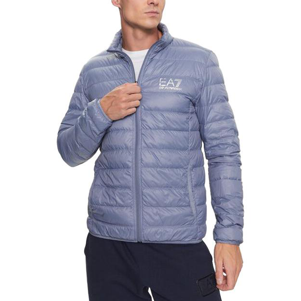 Emporio Armani  Casual Logo Print Jacket Blue-Gray Long Sleeve 8NPB01-PN29Z-1531