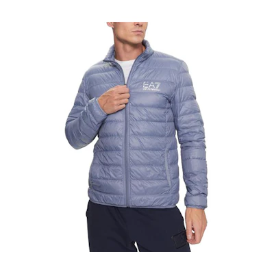 Emporio Armani Casual Logo Print Jacket Blue-Gray Long Sleeve 8NPB01-PN29Z-1531