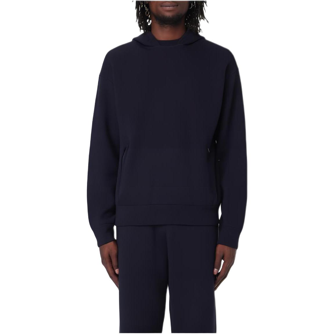 Emporio Armani  Casual Loose Fit Navy Blue Hoodie Sweater. 6R1MXS1-MFZZ-09B3
