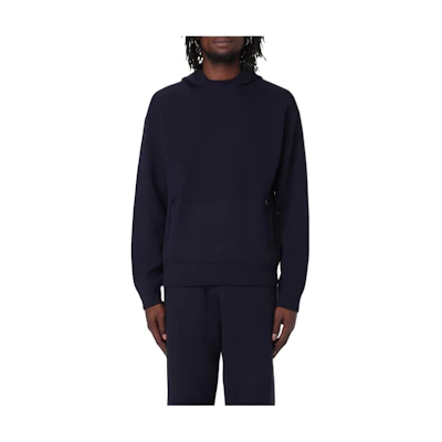 Emporio Armani Casual Loose Fit Navy Blue Hoodie Sweater. 6R1MXS1-MFZZ-09B3