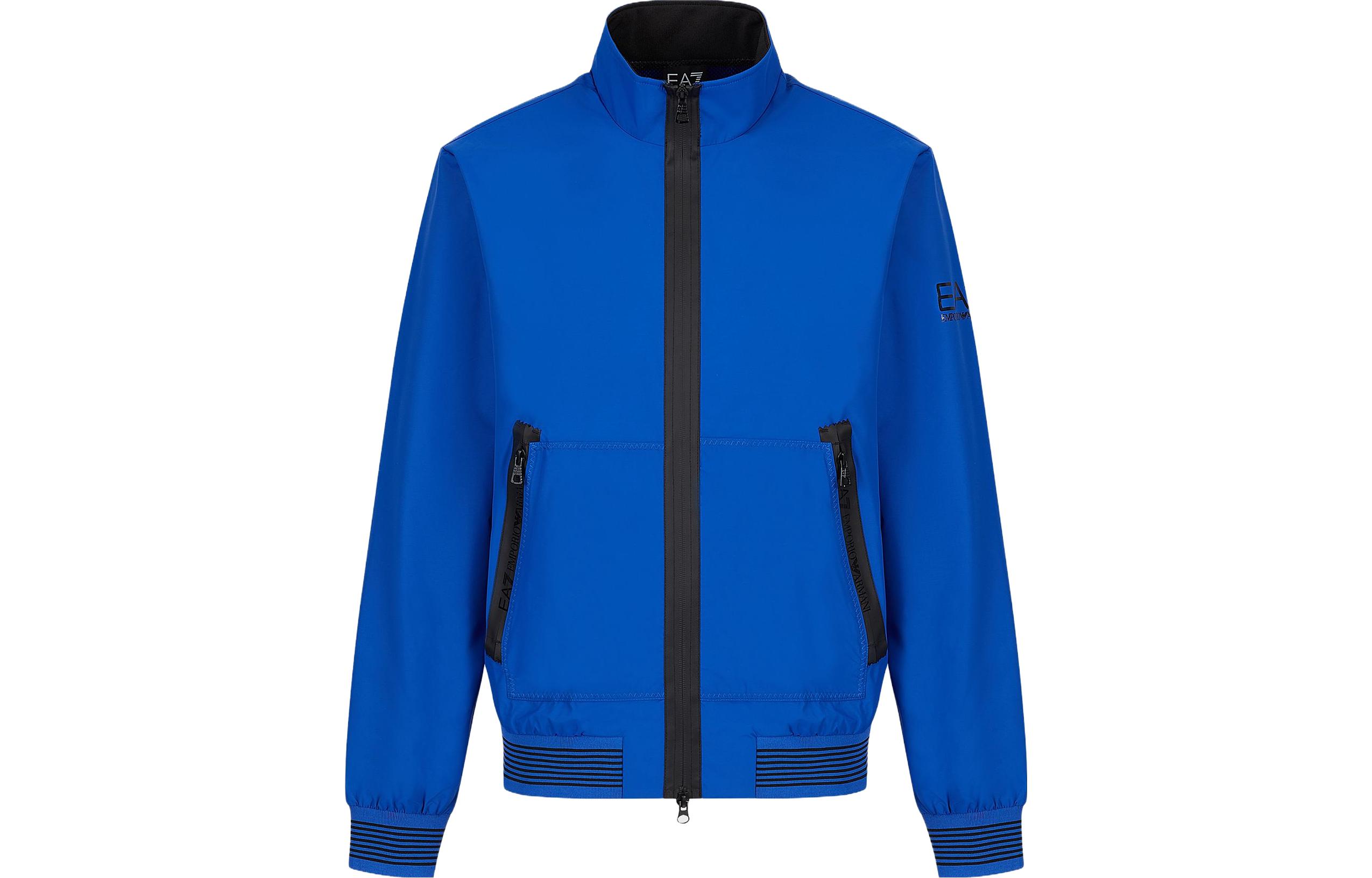 Order Emporio Armani Jaket Zip-Up Lengan Panjang Kasual Solid - Biru 3RPB11-PN27Z-1597