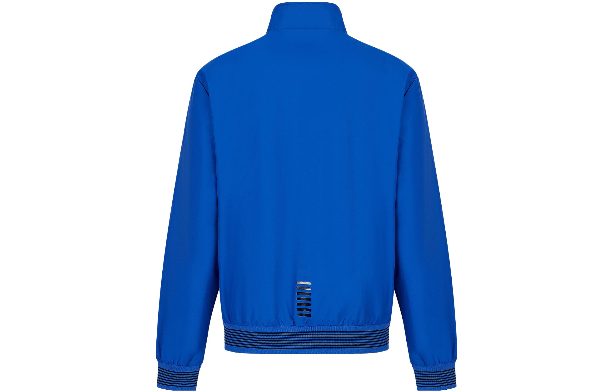 Lookbook Emporio Armani Jaket Zip-Up Lengan Panjang Kasual Solid - Biru 3RPB11-PN27Z-1597