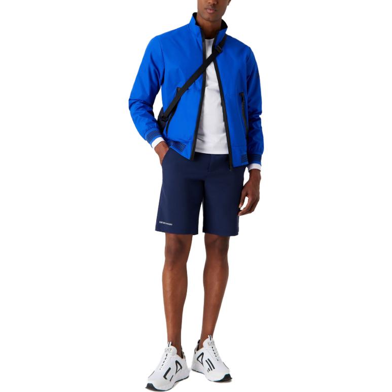 Purchase Emporio Armani Jaket Zip-Up Lengan Panjang Kasual Solid - Biru 3RPB11-PN27Z-1597