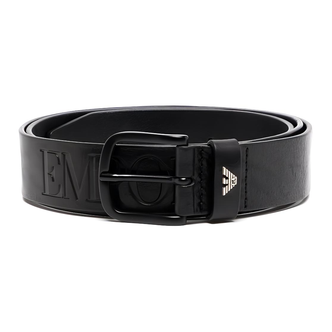 Emporio Armani  Classic Casual Leather Belt with Pin Buckle, 3.5cm Wide. Y4S524Y123V80001