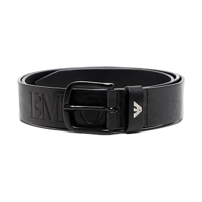 Emporio Armani Classic Casual Leather Belt with Pin Buckle, 3.5cm Wide. Y4S524Y123V80001