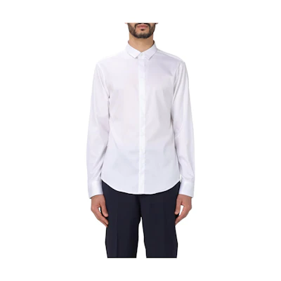 Emporio Armani Classic Long Sleeve Shirt White. E31CC2-0BC33-100