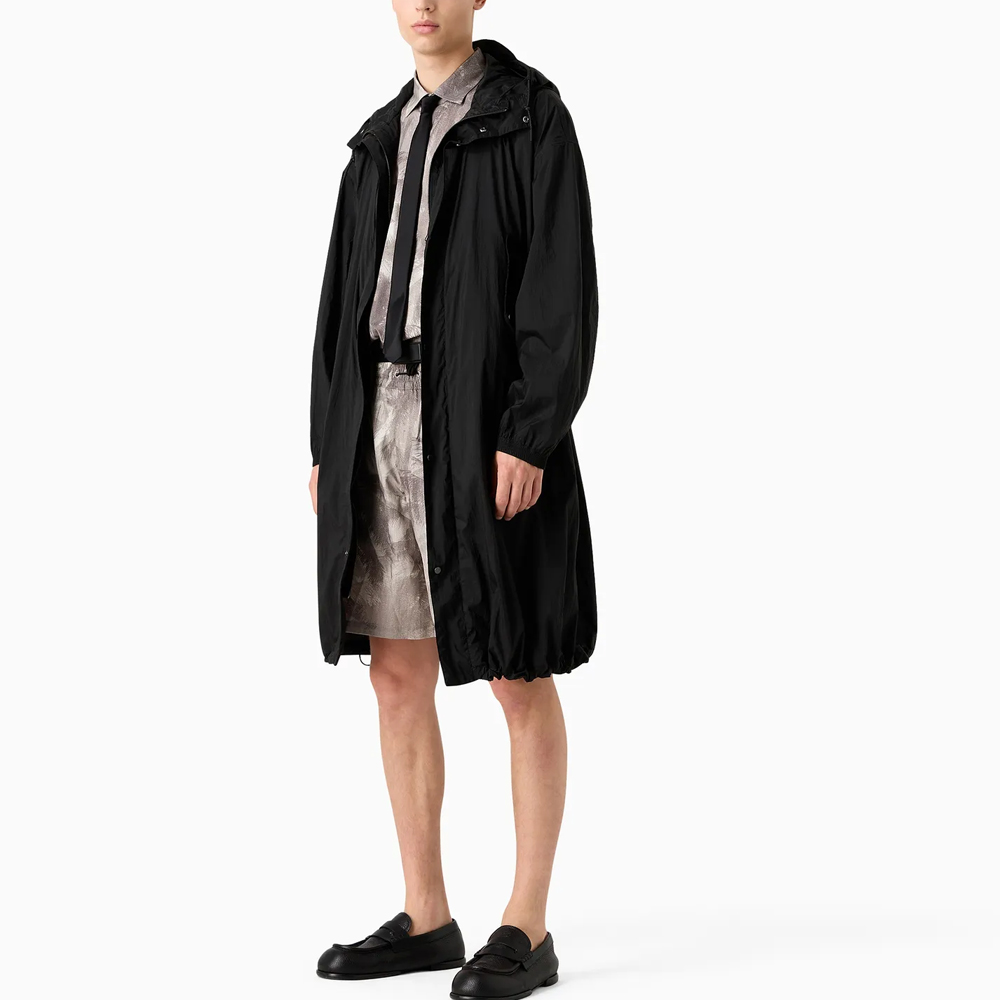 Purchase Emporio Armani  Coconut Tree Print Mid-Rise Casual Shorts Light Grey. 3D1PE3-1NRDZ-1F617