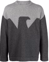 Order Emporio Armani 拼接圓領毛衣 淺灰色 6R1MZ51M6RZ46005