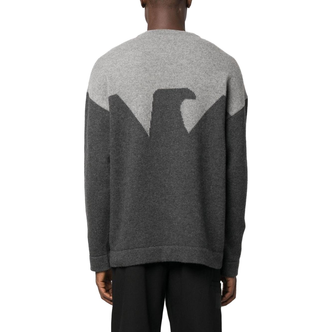 Emporio Armani  Colorblock Crewneck Sweater Light Gray 6R1MZ51M6RZ46005 圖 4