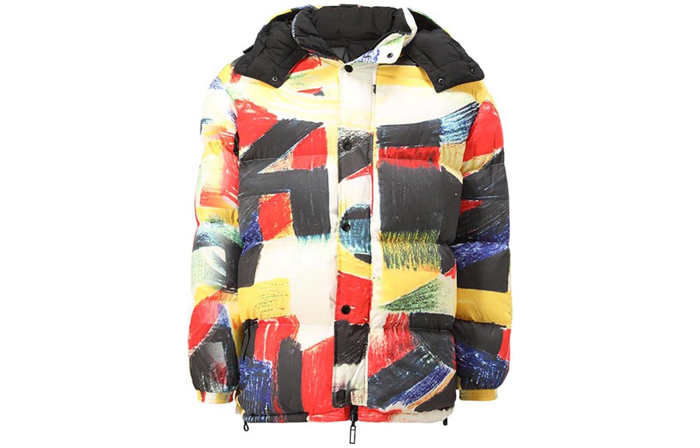 EMPORIO ARMANI  Colorblock Hooded Down Jacket Multicolor 6K1BE7-1NQYZ-F161