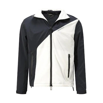 Emporio Armani Colorblock Logo Zip-Up Jacket Multicolor. 3L1BC8-1NDBZ-F949