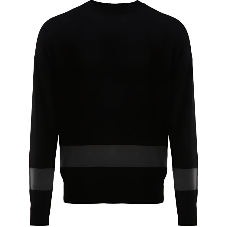 Emporio Armani  Colorblock Striped Crewneck Sweater. 6K1MX4-1MPUZ-0920