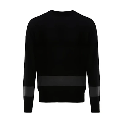 Emporio Armani Colorblock Striped Crewneck Sweater. 6K1MX4-1MPUZ-0920