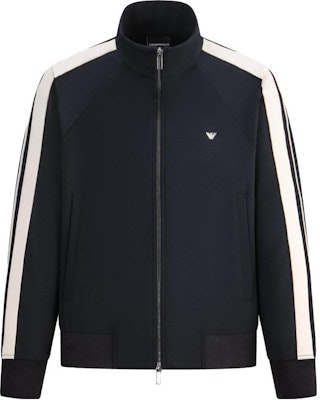 エンポリオアルマーニ コントラストストライプ ハイネックジップジャケット ネイビー 6R1MF8-1JHQZ-0920 Buy エンポリオアルマーニ コントラストストライプ ハイネックジップジャケット ネイビー 6R1MF8-1JHQZ-0920