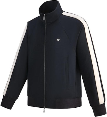 エンポリオアルマーニ コントラストストライプ ハイネックジップジャケット ネイビー 6R1MF8-1JHQZ-0920 Shop エンポリオアルマーニ コントラストストライプ ハイネックジップジャケット ネイビー 6R1MF8-1JHQZ-0920