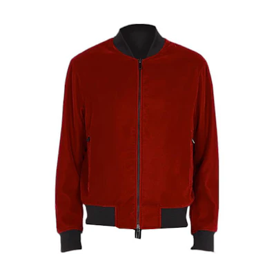 Emporio Armani Contrast Zip-Up Jacket Red 3L1BG9-1NAJZ-0370