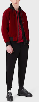 阿玛尼 撞色拉链夹克 红色 3L1BG9-1NAJZ-0370 Lookbook 阿玛尼 撞色拉链夹克 红色 3L1BG9-1NAJZ-0370