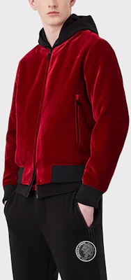 阿玛尼 撞色拉链夹克 红色 3L1BG9-1NAJZ-0370 Purchase 阿玛尼 撞色拉链夹克 红色 3L1BG9-1NAJZ-0370