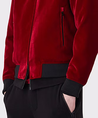 阿玛尼 撞色拉链夹克 红色 3L1BG9-1NAJZ-0370 Details for 阿玛尼 撞色拉链夹克 红色 3L1BG9-1NAJZ-0370