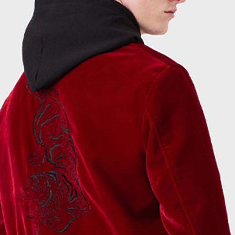 Sizing 阿玛尼 撞色拉链夹克 红色 3L1BG9-1NAJZ-0370